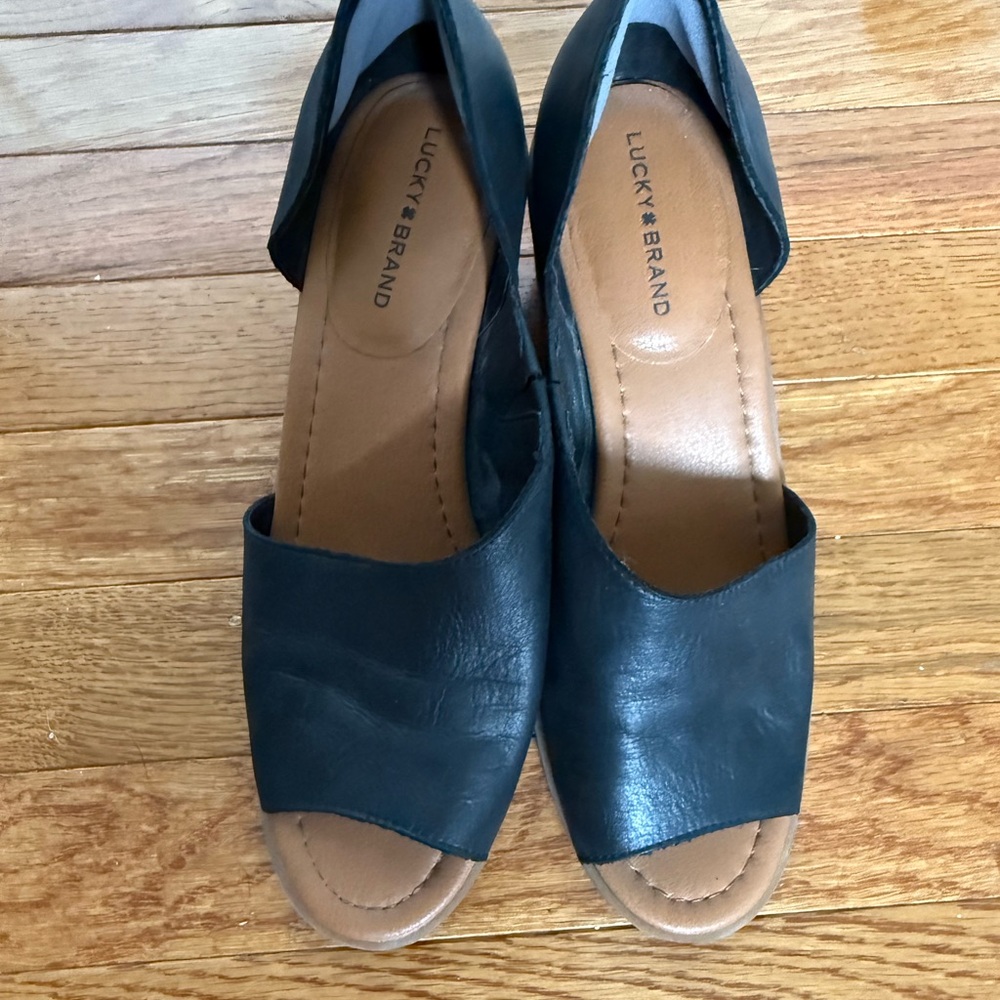Lucky Brand Raheema Black Sandals